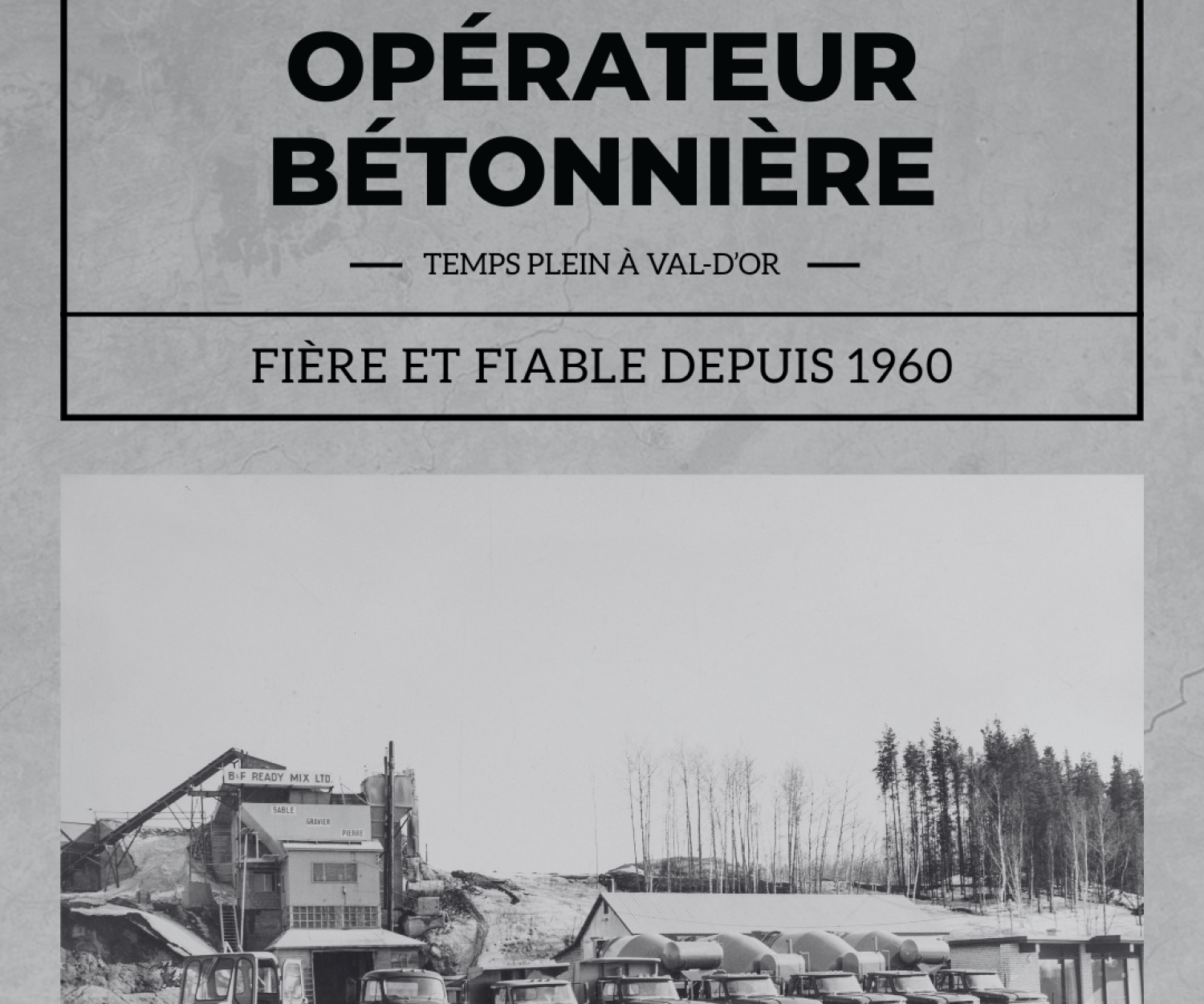 camionneur opérateur de bétonnière